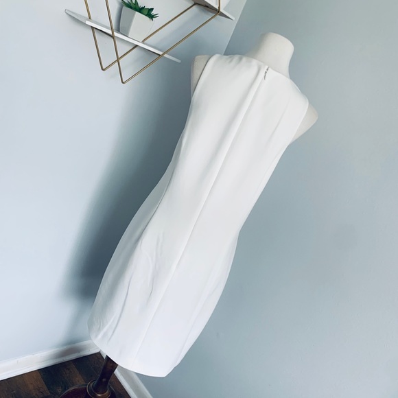 Betsey Johnson White Appliqué Crepe Dress, Size 14 - Picture 10 of 16